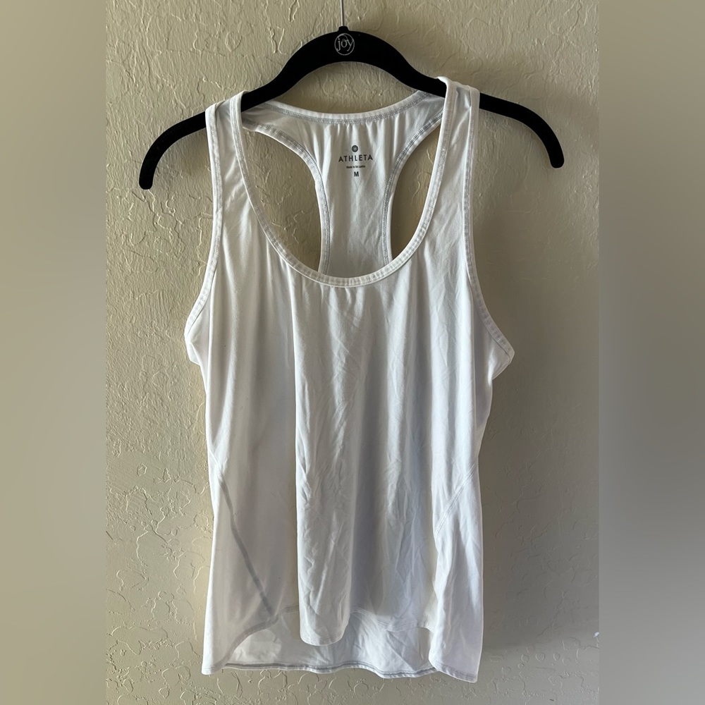 White Athleta Workout Top, size M